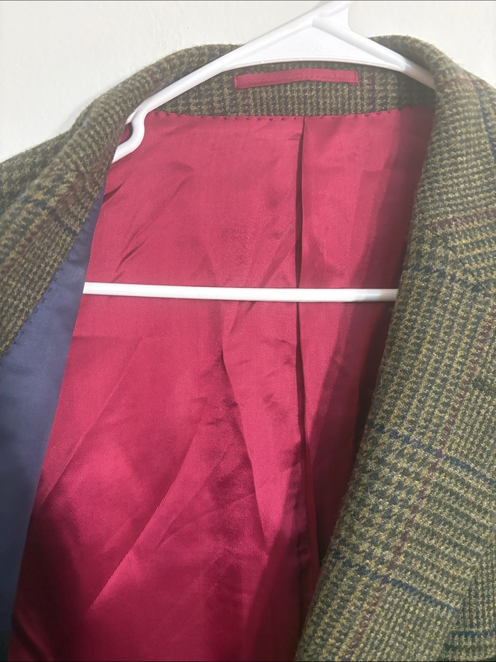 Charles Tyrwhitt Brown Glen Plaid Sport Coat with Pink Lining - Picture 7 of 13
